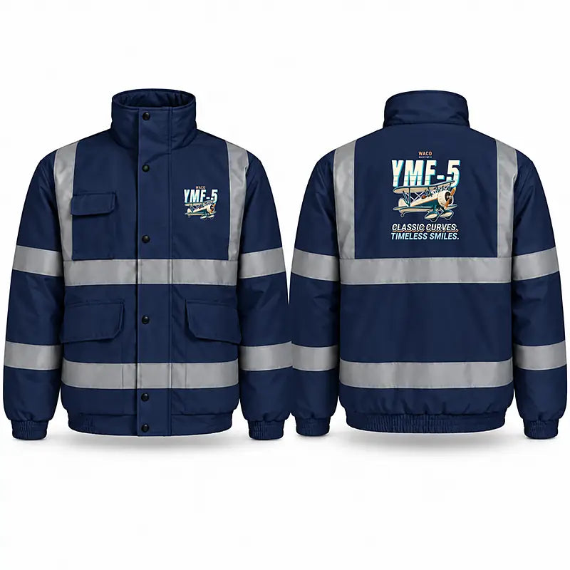 Waco YMF-5 Reflective Winter Jackets - Cartoon - Navy Blue