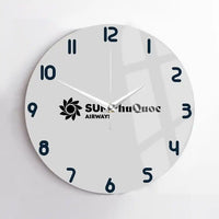 Thumbnail for Sun Phu Quoc Airways design on light gray no frame wall clock