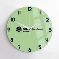 Thumbnail for Sun Phu Quoc Airways design on light green no frame wall clock