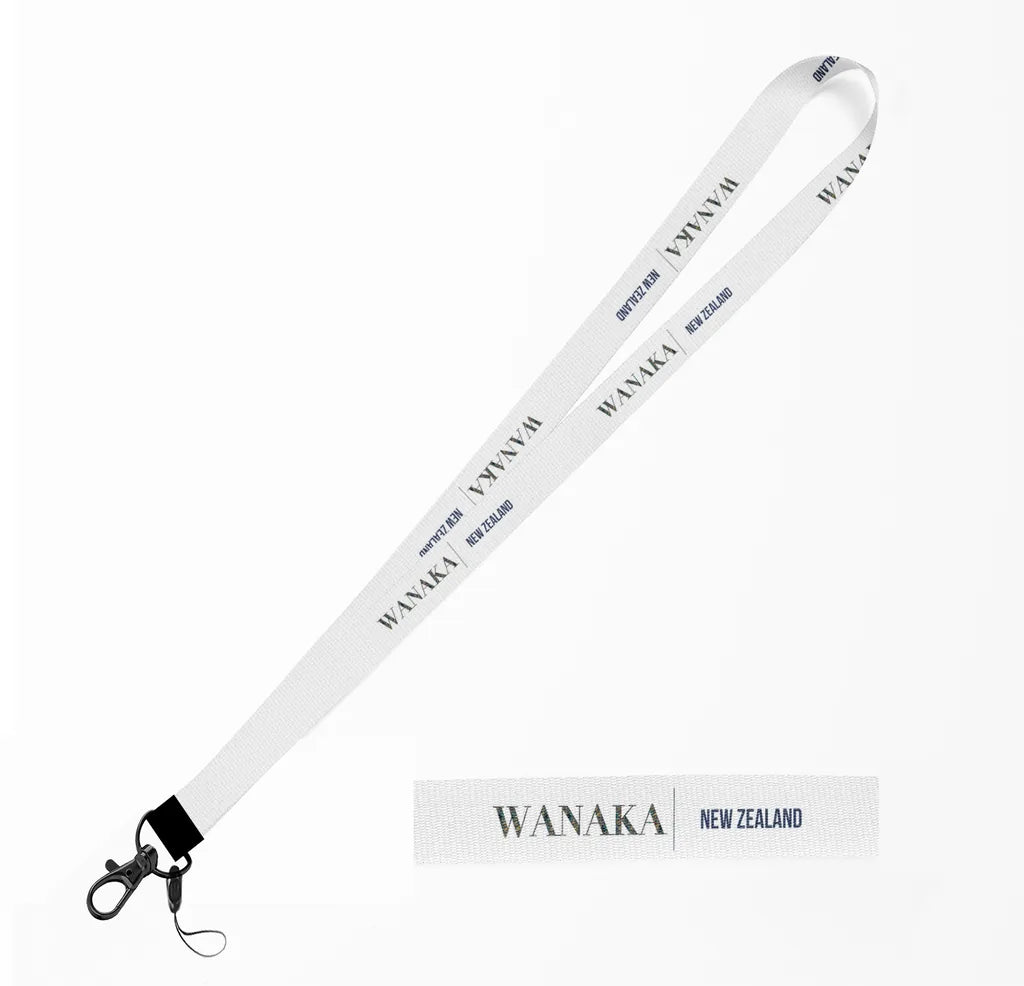 Wanaka City Series lanyard - white