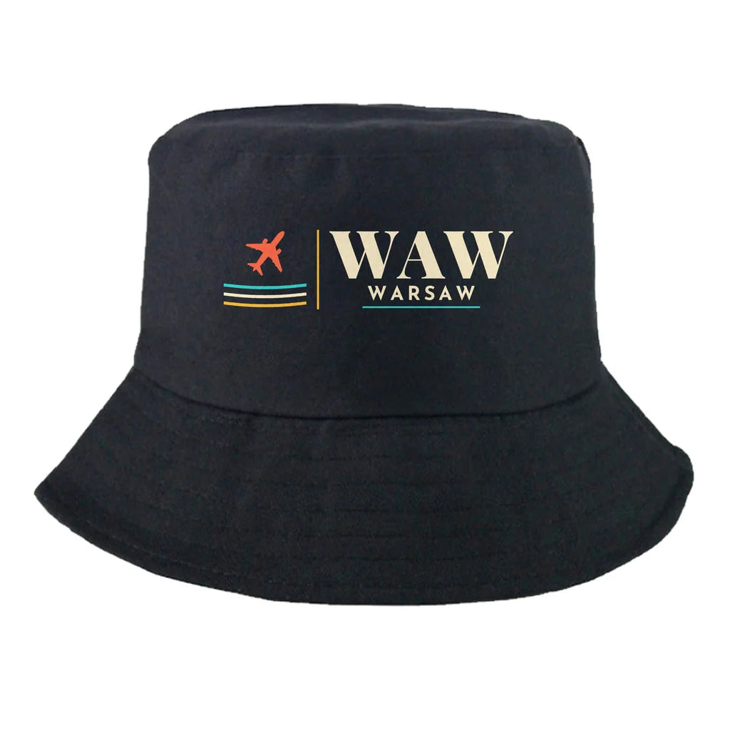 Warsaw Chopin Airport (WAW) summer hat - black
