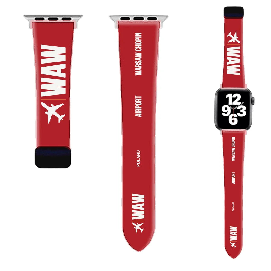 WBV6 | Warsaw Chopin Airport WAW | Red (Magnetic Band)