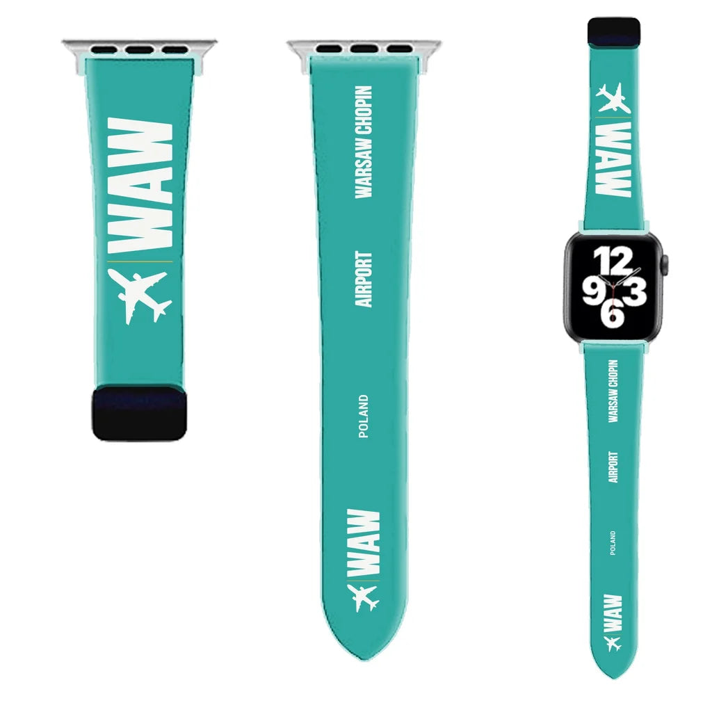 WBV6 | Warsaw Chopin Airport WAW | Turquoise (Magnetic Band)