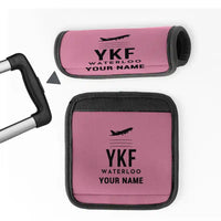 Thumbnail for Waterloo Region International Airport (YKF) Luggage Handle Covers - Pink + Name