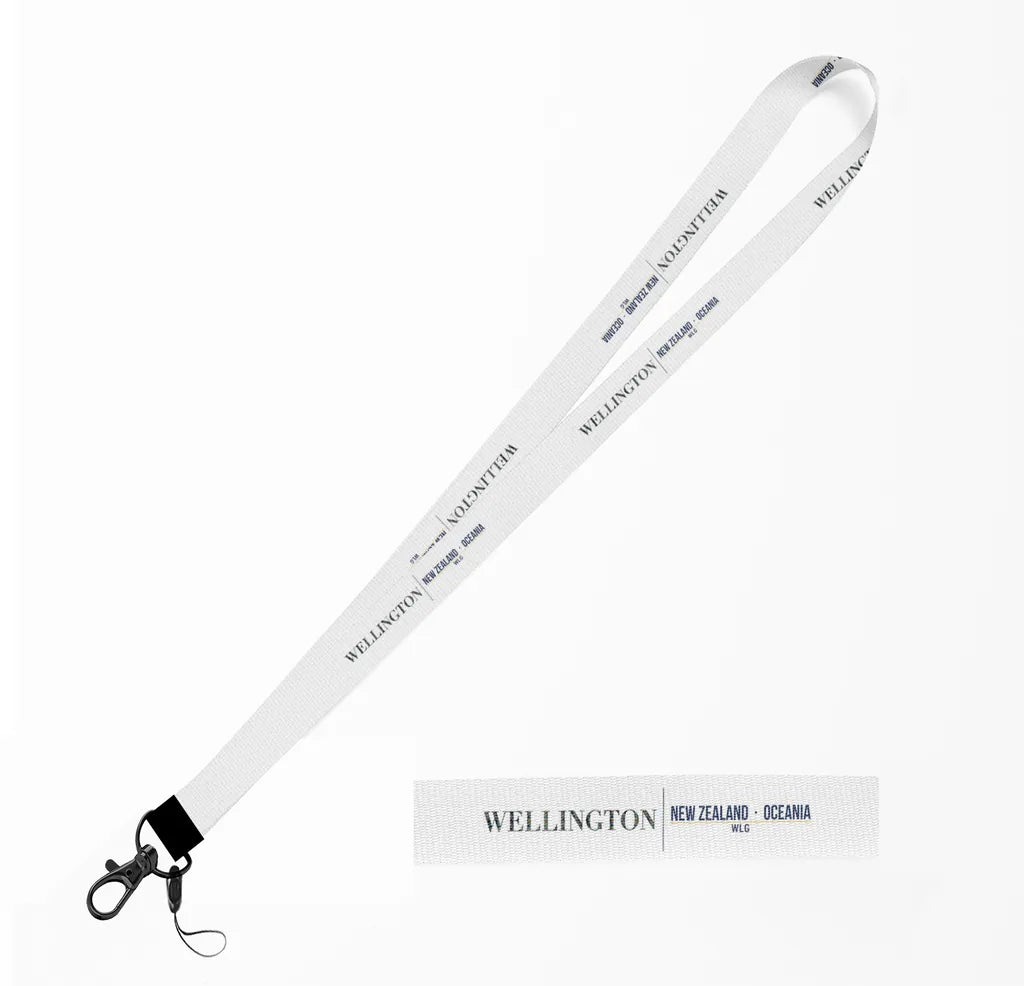 Wellington City Series lanyard - white