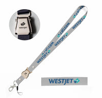 Thumbnail for WestJet Airlines seat belt lanyard - light gray