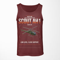 Thumbnail for Westland Scout AH1 design on dark red tank top