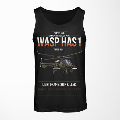 Westland Wasp HAS1 design on black tank top