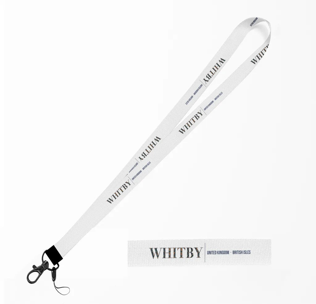 Whitby City Series lanyard - white
