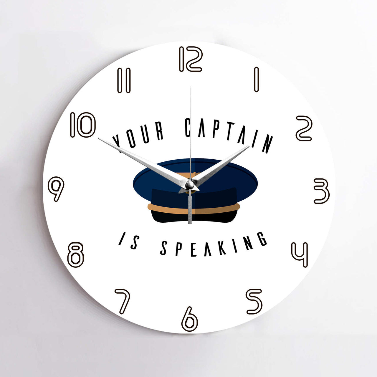 Your Captain Is Speaking Designed Wall Clocks