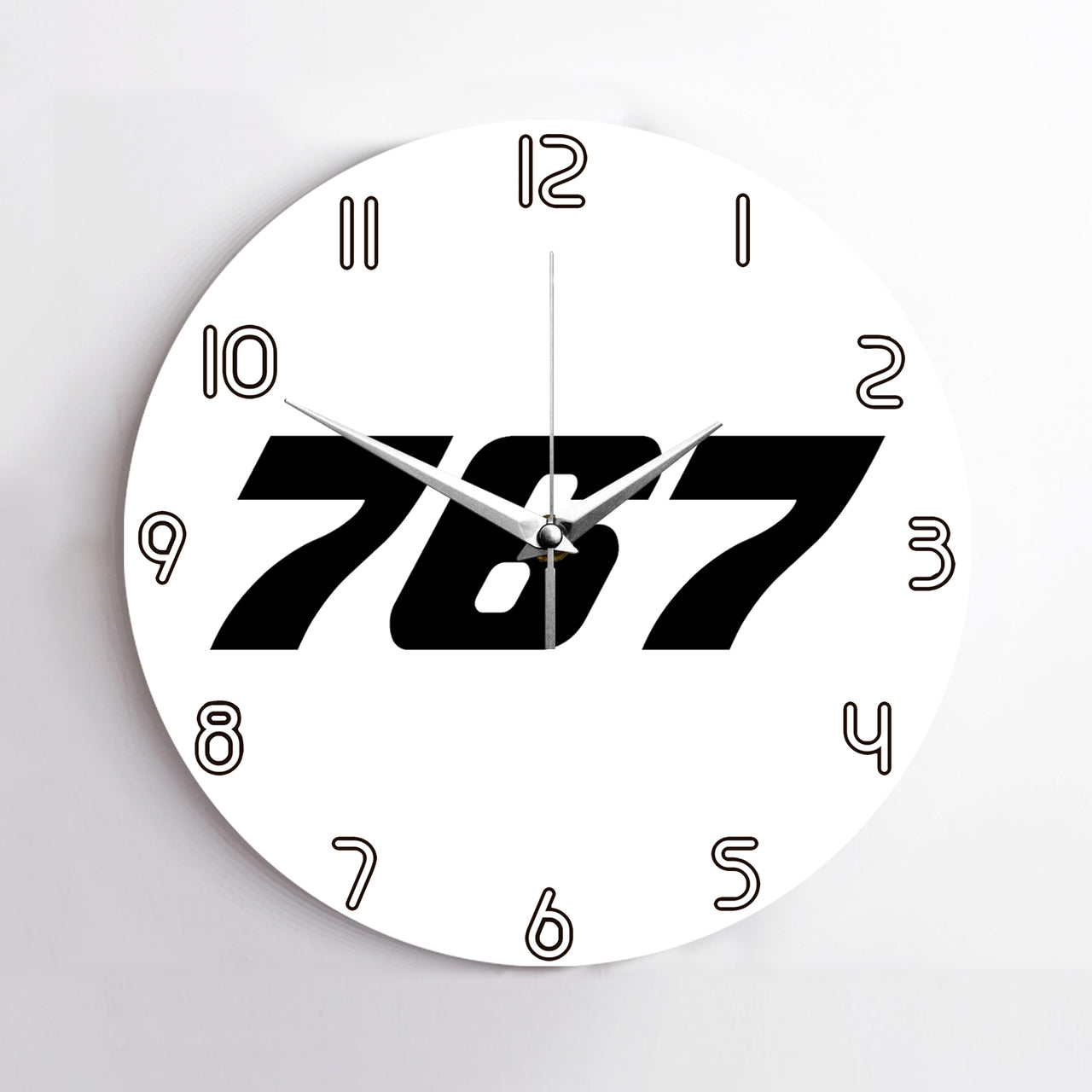 767 Flat Text Designed Wall Clocks