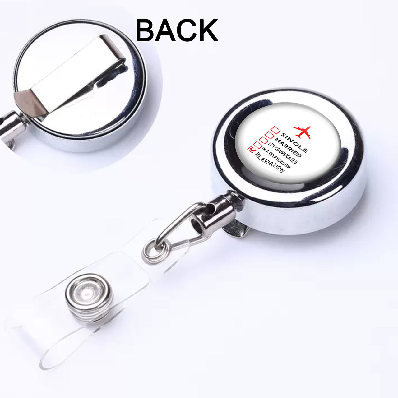 In Aviation Designed Retractable ID Card Badge