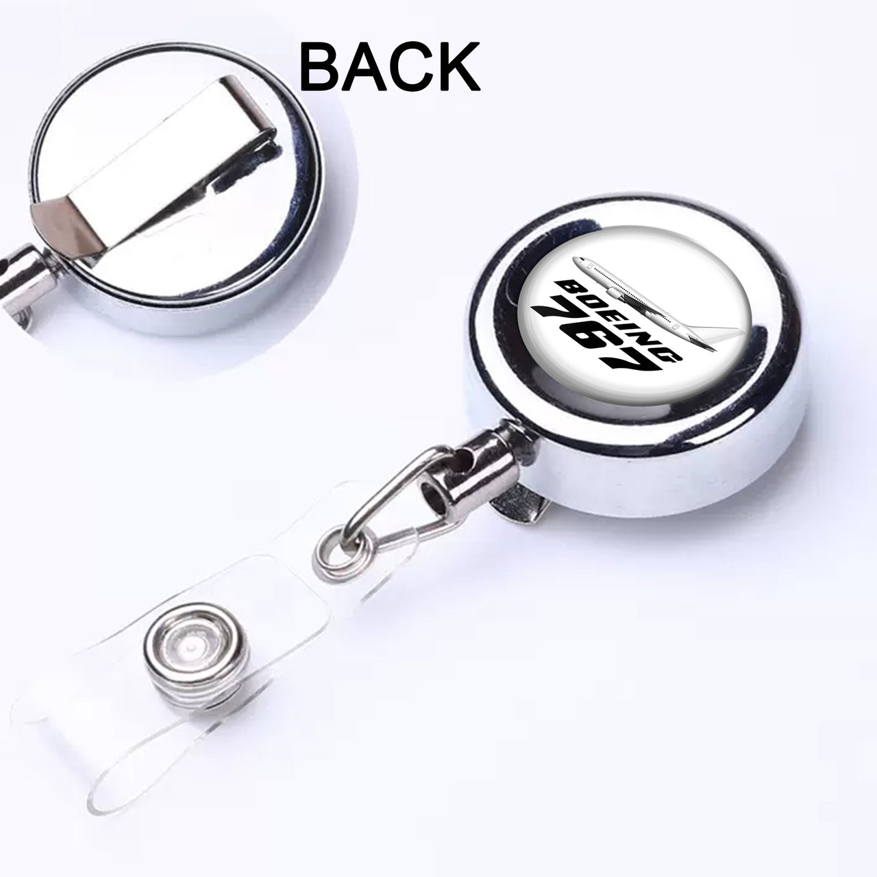 The Boeing 767 Designed Retractable ID Card Badge