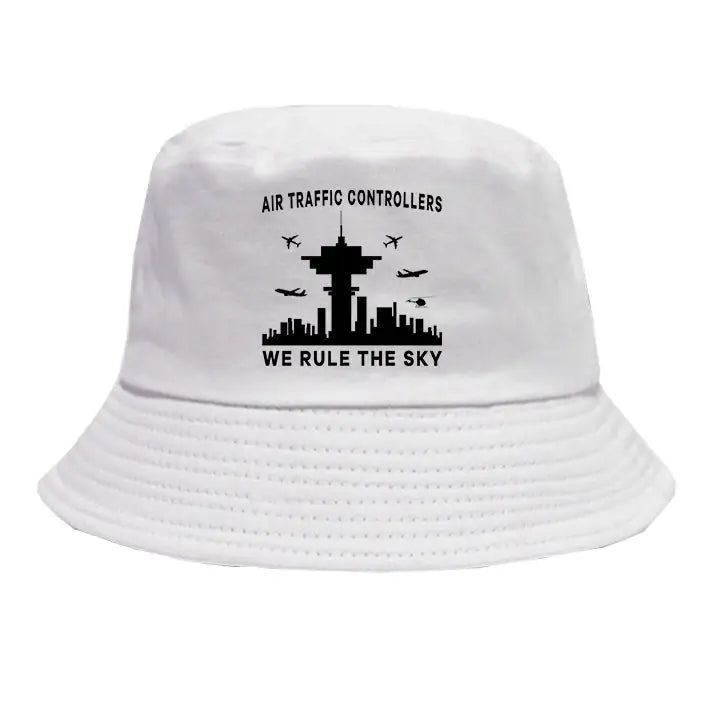 Air Traffic Controllers - We Rule The Sky summer hat - white