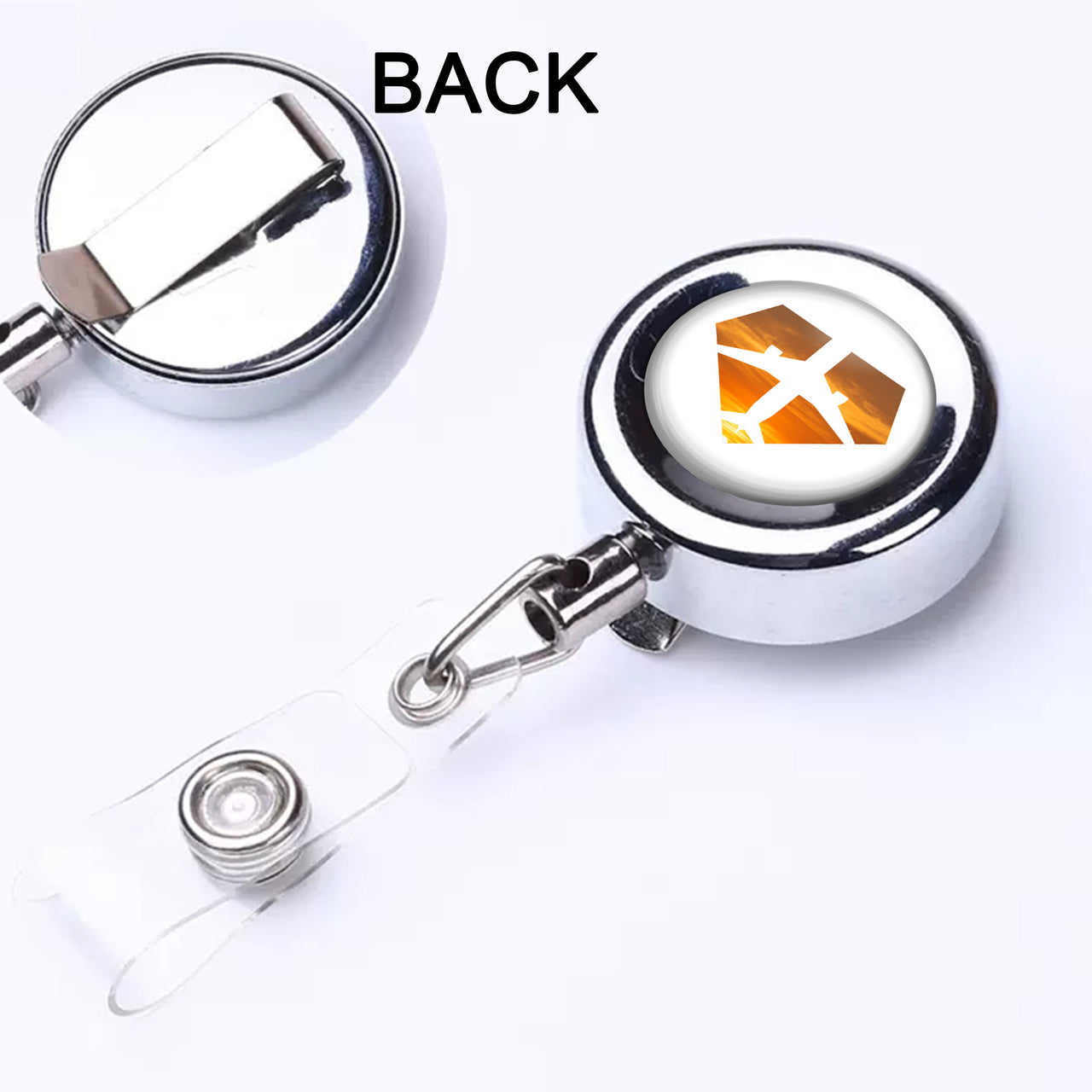 Supermen of The Skies (Sunset) Designed Retractable ID Card Badge