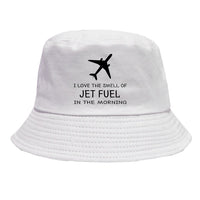 Thumbnail for I Love The Smell Of Jet Fuel In The Morning summer hat - white