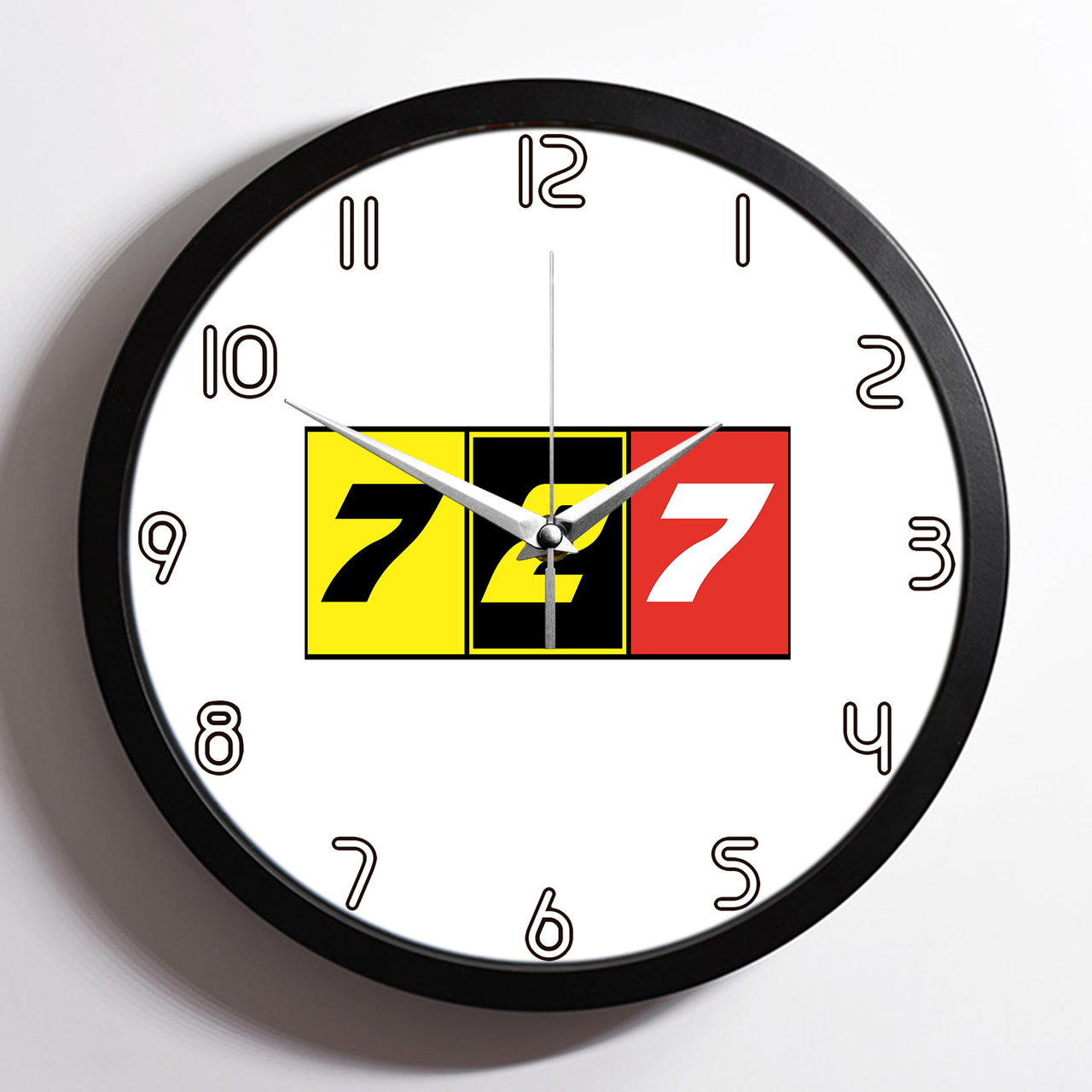 Flat Colourful 727 Designed Wall Clocks
