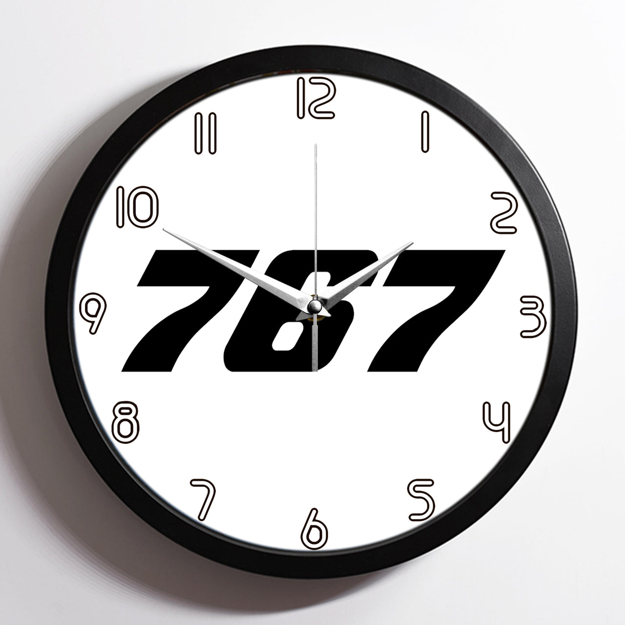767 Flat Text Designed Wall Clocks