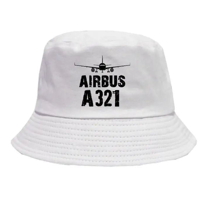 Airbus A321 & Plane summer hat - white