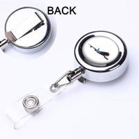 Thumbnail for Multicolor Airplane Designed Retractable ID Card Badge