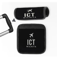 Thumbnail for Wichita Dwight D. Eisenhower National Airport (ICT) Luggage Handle Covers - Black