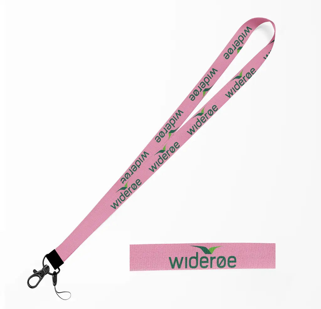 Wideroe Airlines lanyard - pink