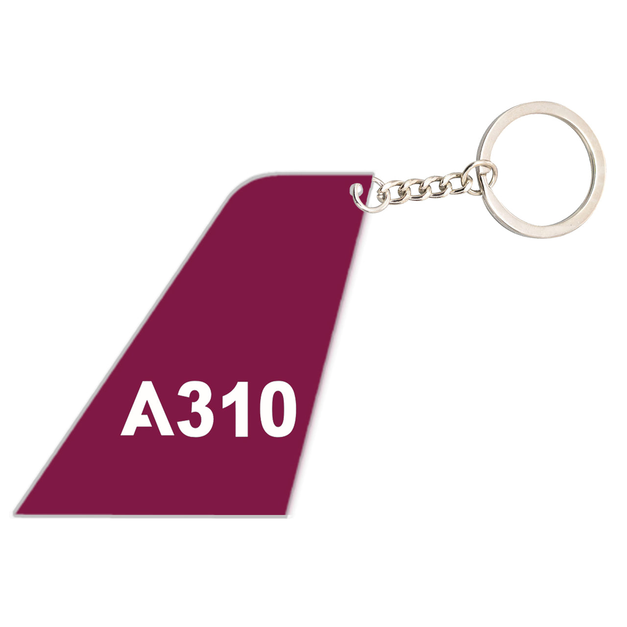 A310 Flat Text Designed Tail Key Chains