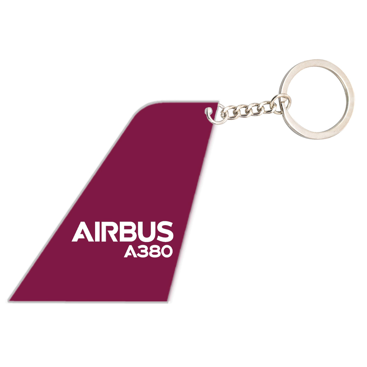 Airbus A380 & Text Designed Tail Key Chains