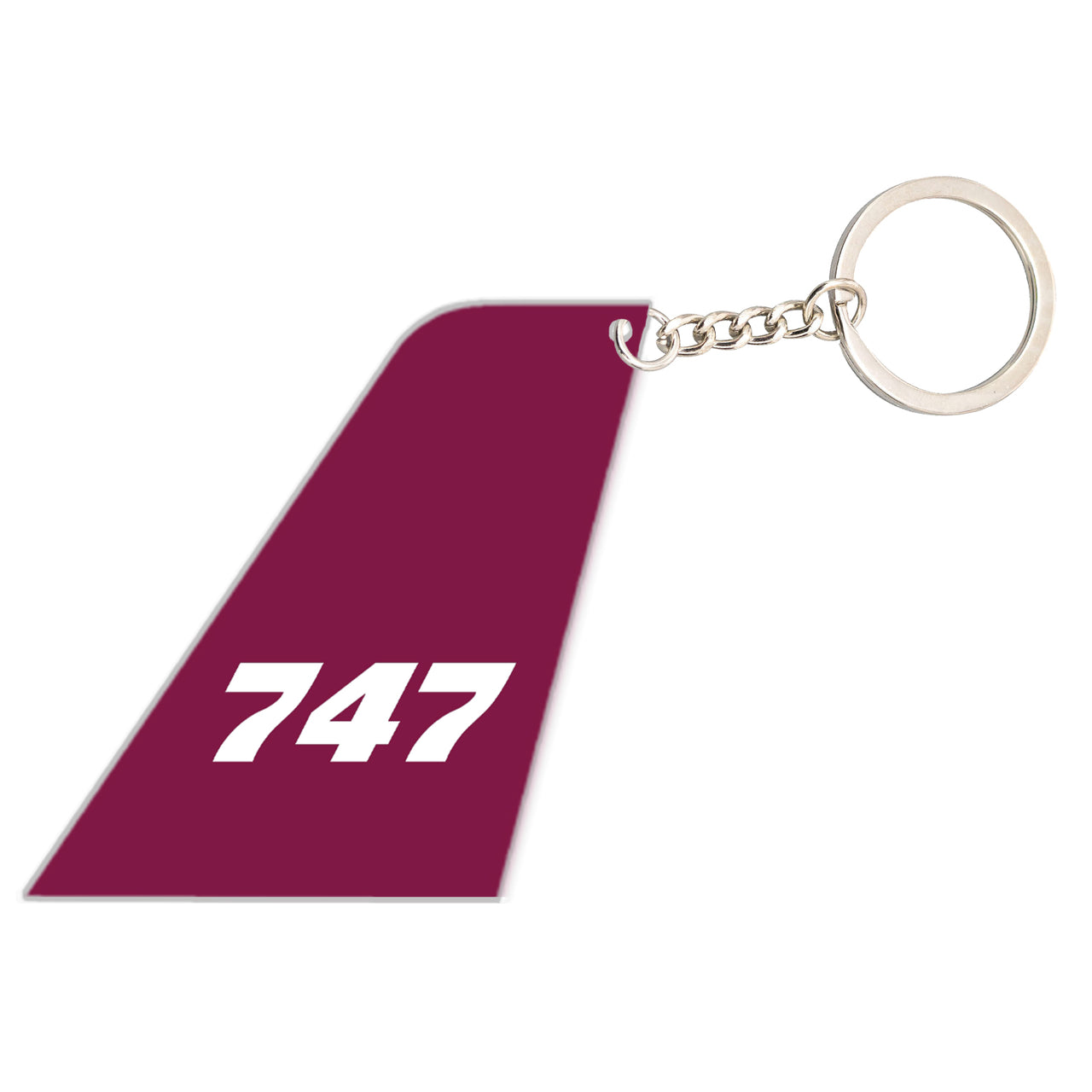 747 Flat Text Designed Tail Key Chains
