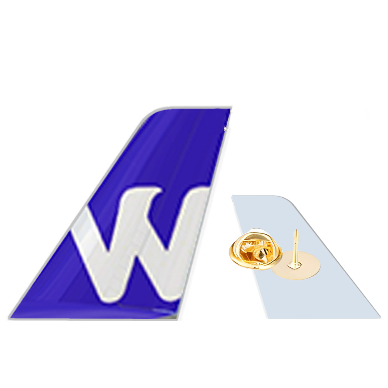 Wingo Airlines Designed Tail Shape Badges & Pins