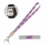 Thumbnail for Wizz Airlines seat belt lanyard - light gray