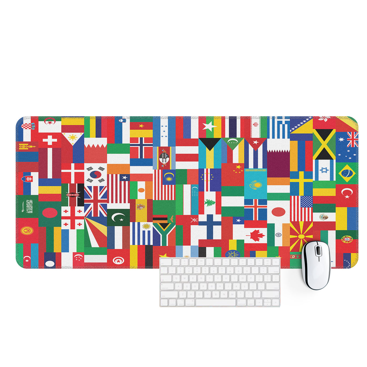 World Flags Designed Desk Mats