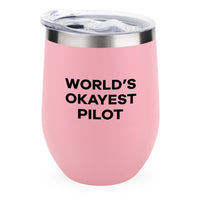 Thumbnail for World's Okayest Pilot Designed 12oz Egg Cups
