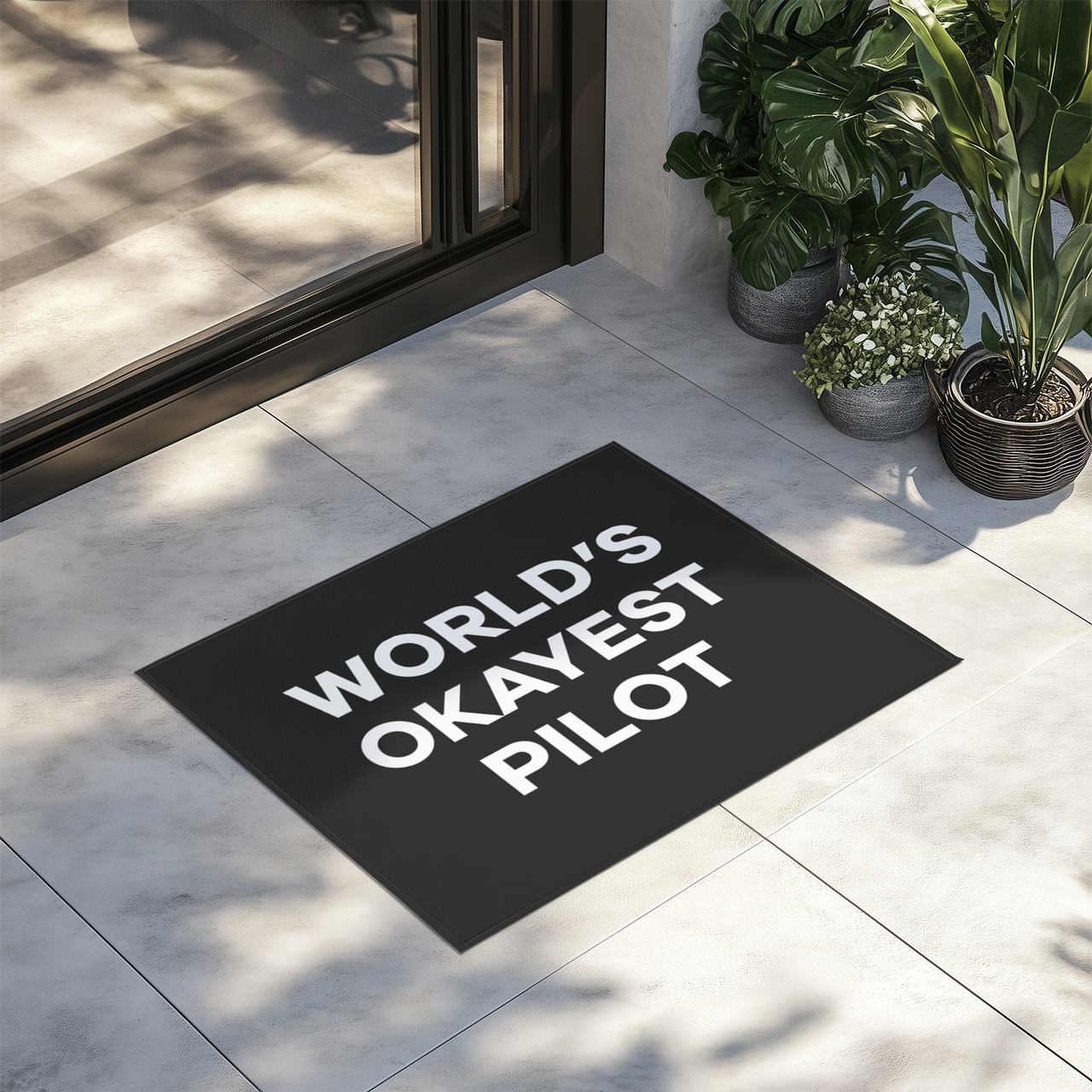 World's Okayest Pilot Designed Door Mats
