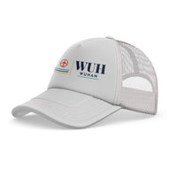 Thumbnail for Wuhan Tianhe International Airport (WUH) trucker cap - white