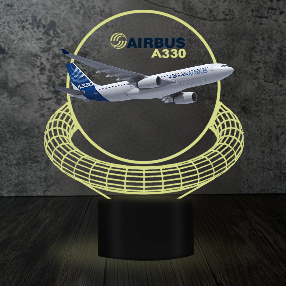Airbus A330 Designed 3D Lamp