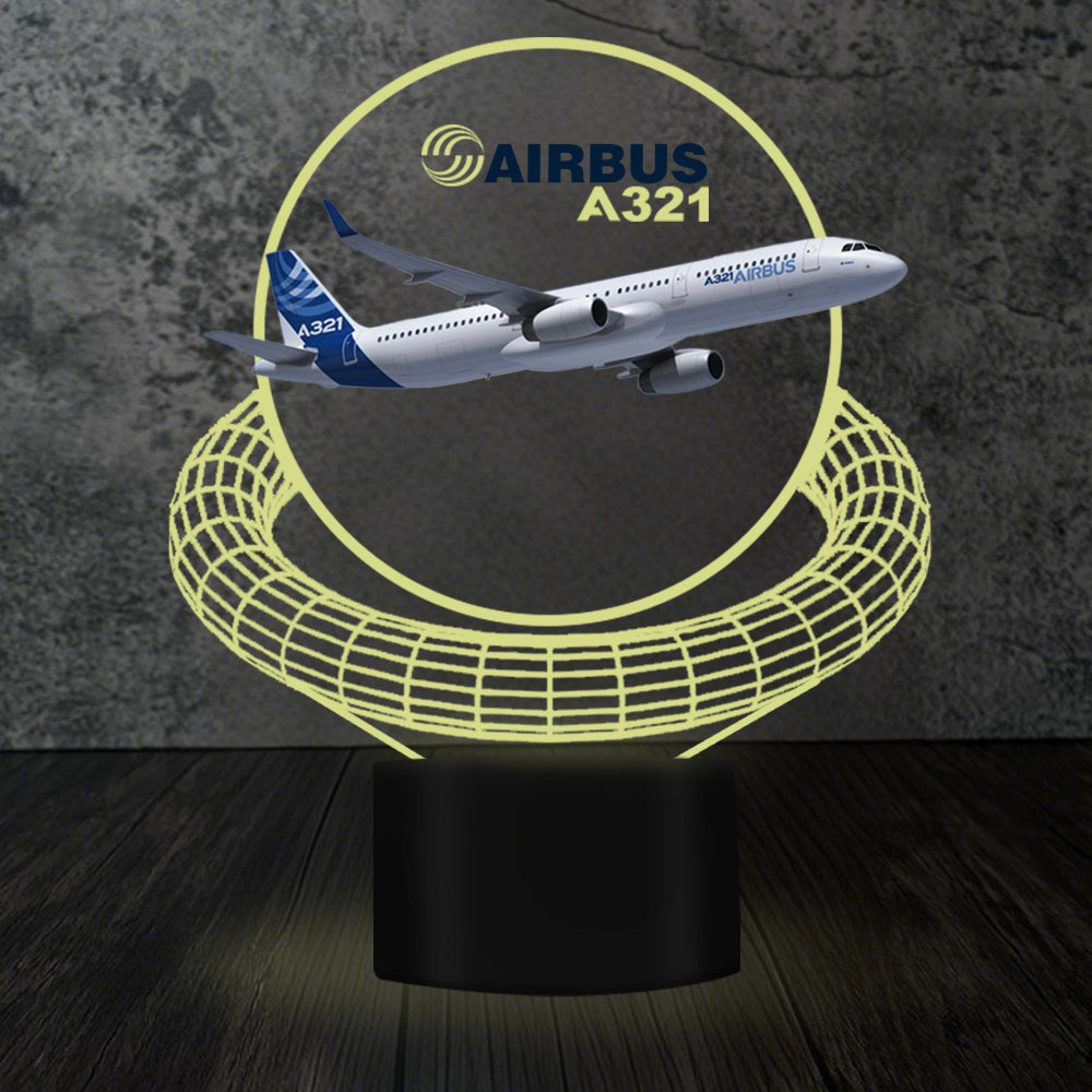 Airbus A321 Designed 3D Lamp