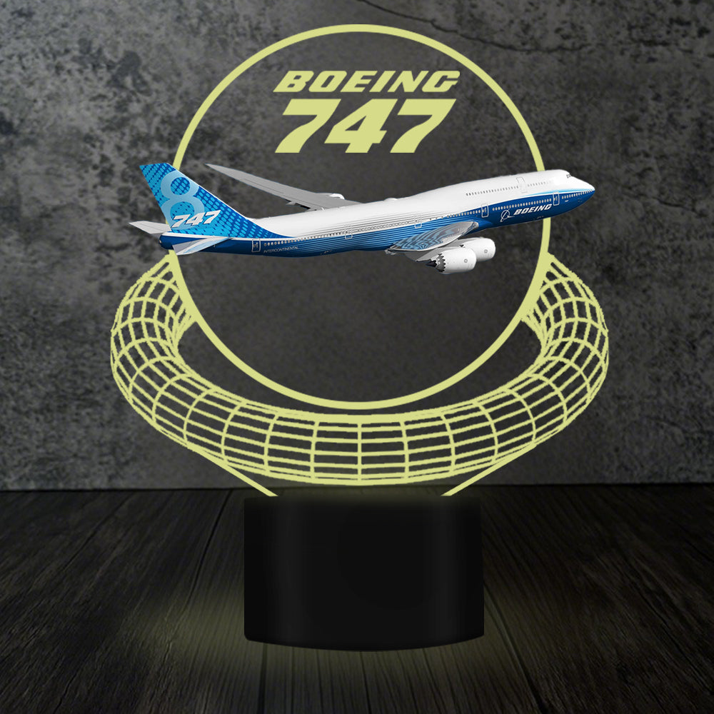 Boeing 747 Designed 3D Lamp