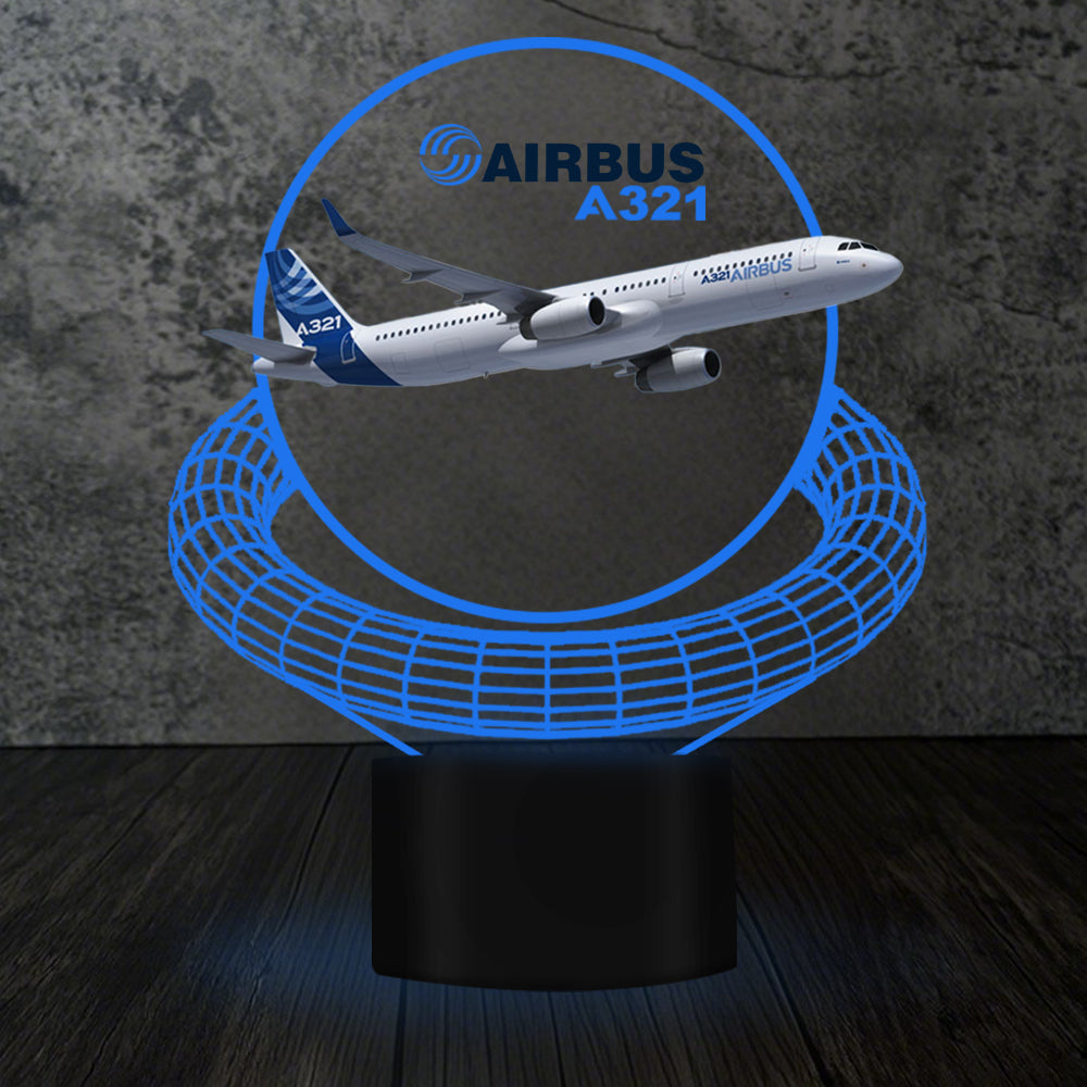Airbus A321 Designed 3D Lamp