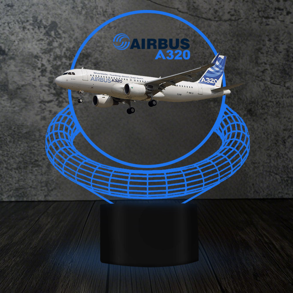 Airbus A320 Designed 3D Lamp