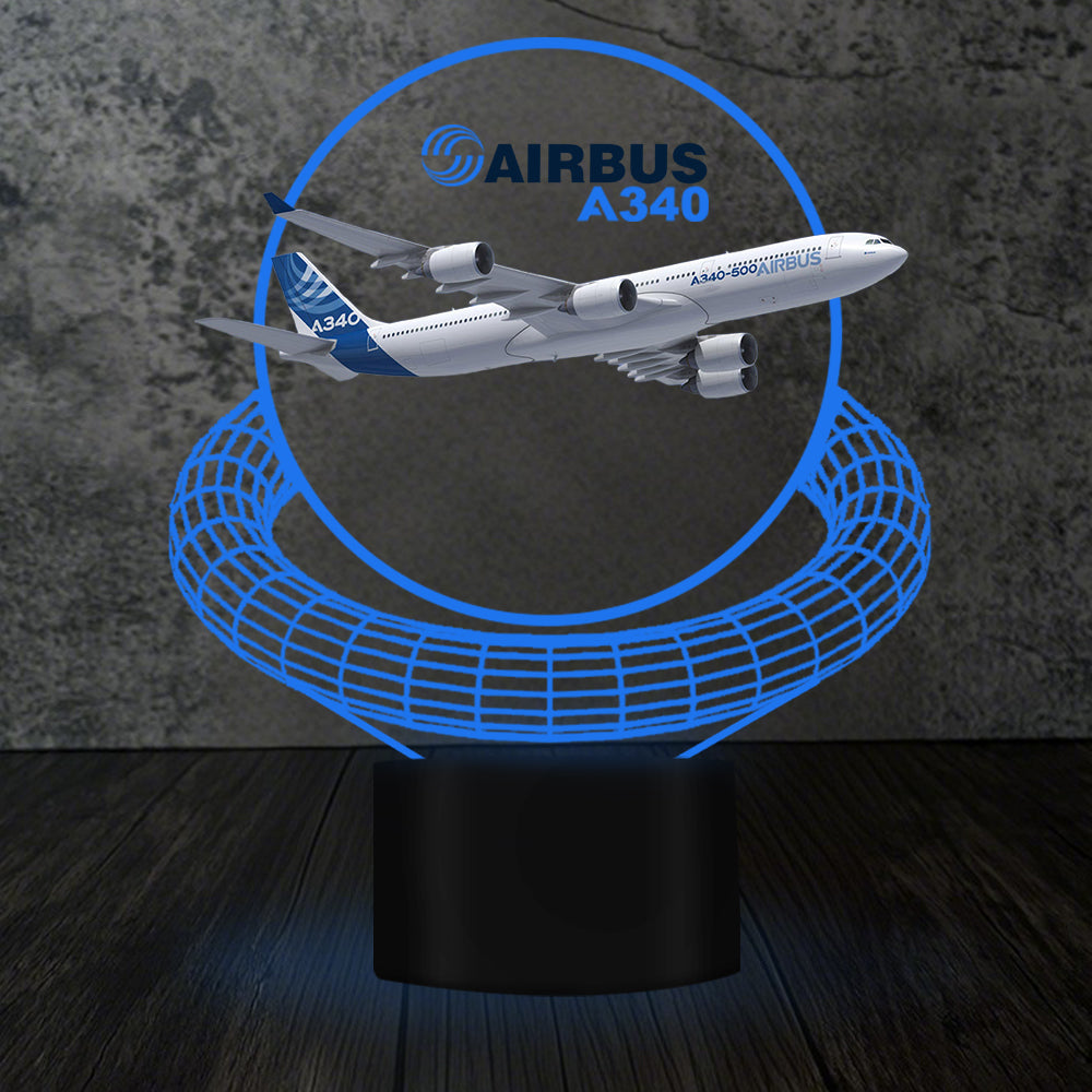 Airbus A340 Designed 3D Lamp
