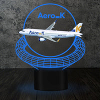 Thumbnail for Aero K Airlines Airbus A320-214 Designed 3D Lamp