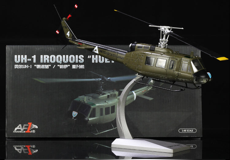 1/48 US Army Bell UH-1H Huey Utility Helicopter Iroquois Finished Alloy Military Aircraft Model