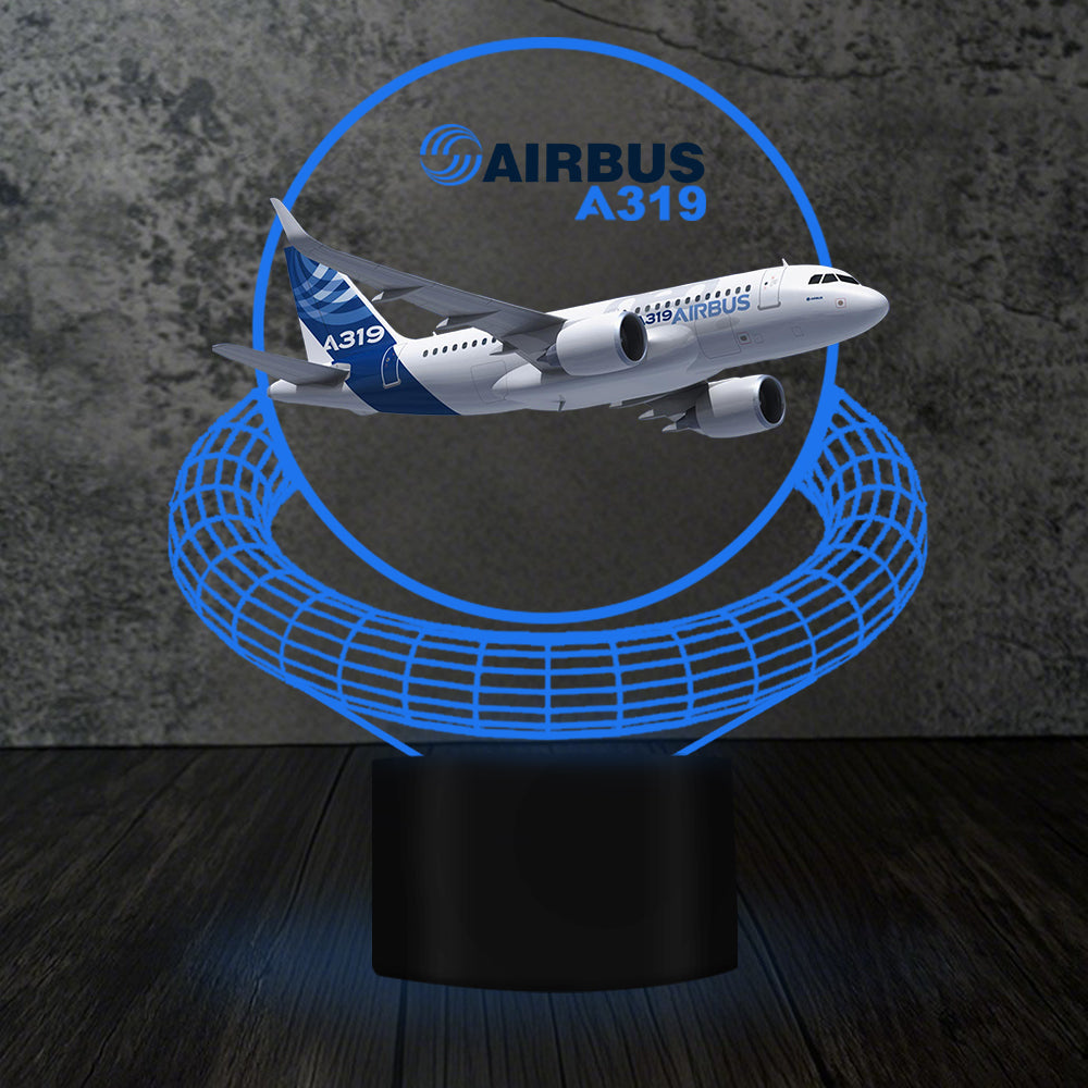 Airbus A319 Designed 3D Lamp