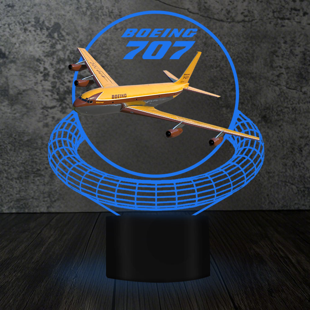 Boeing 707 Designed 3D Lamp