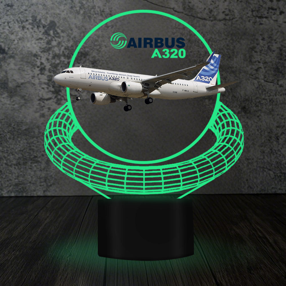 Airbus A320 Designed 3D Lamp
