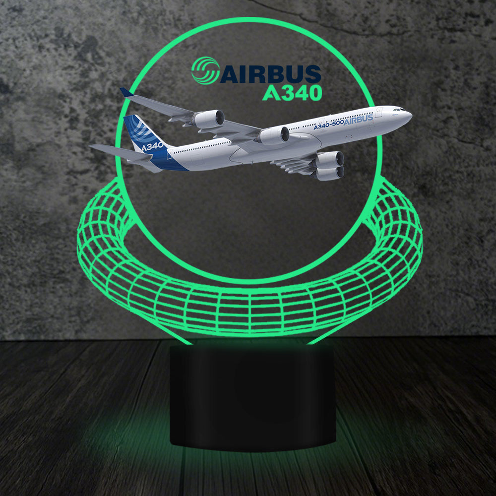 Airbus A340 Designed 3D Lamp