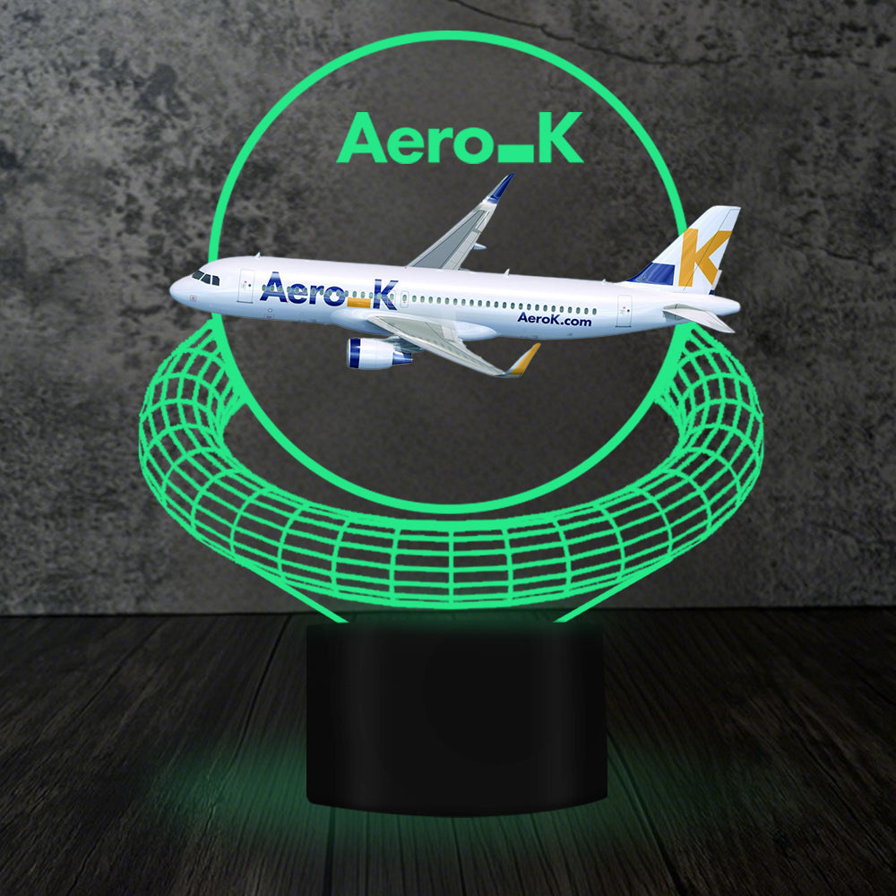 Aero K Airlines Airbus A320-214 Designed 3D Lamp