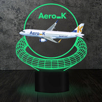 Thumbnail for Aero K Airlines Airbus A320-214 Designed 3D Lamp