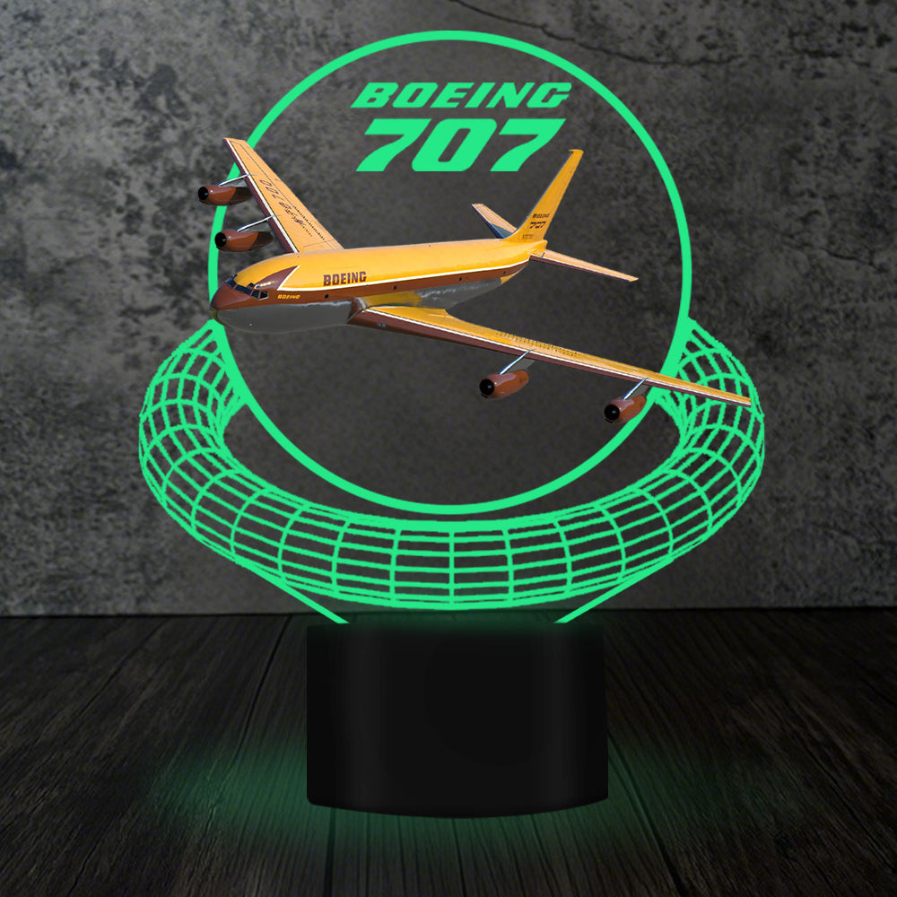 Boeing 707 Designed 3D Lamp